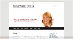 Desktop Screenshot of kieferorthopaedie-hamburg.com